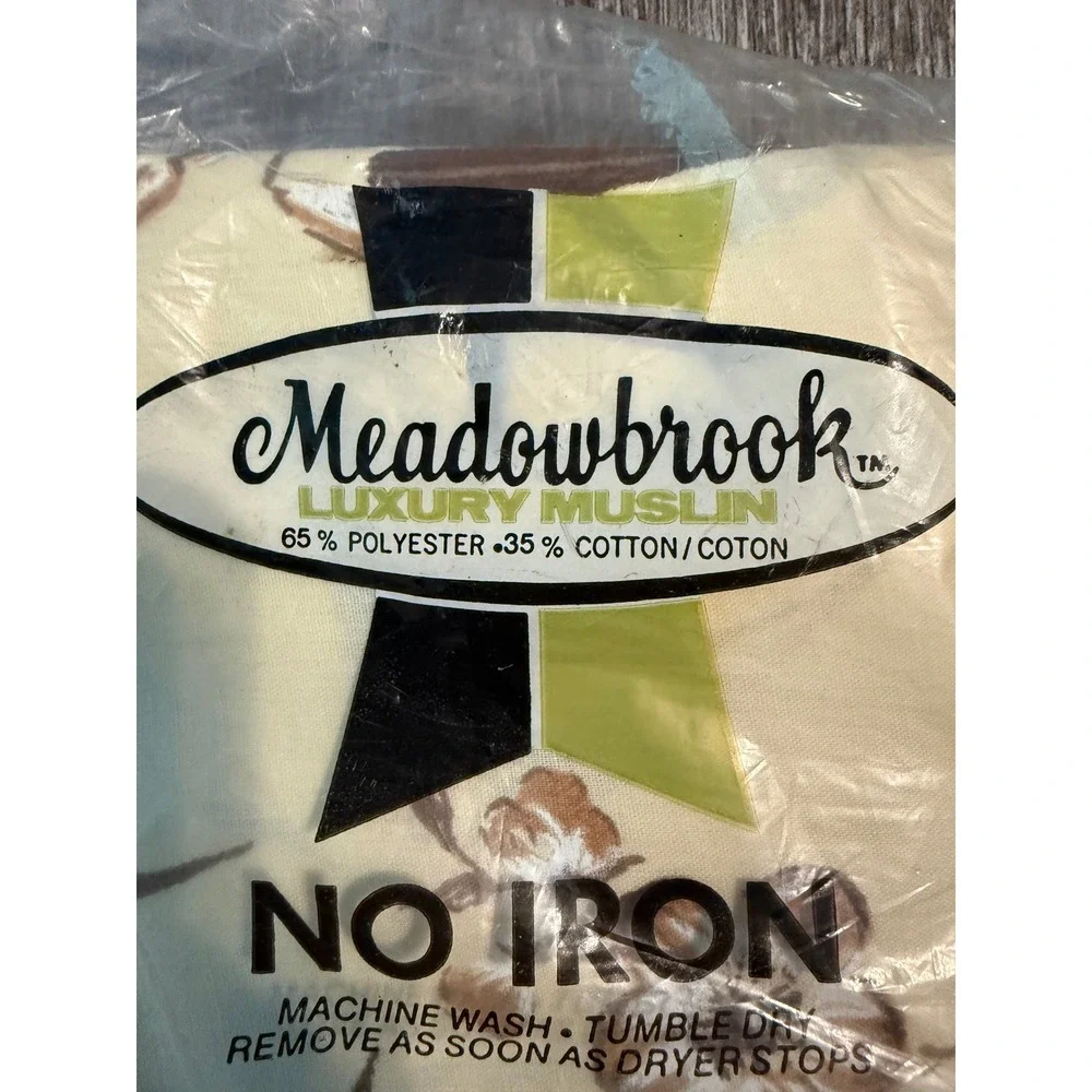 Vintage Meadowbrook Luxury Muslin Standard Pillowcases 2pk Floral Bamboo